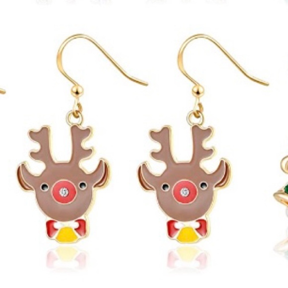 3/$15 Reindeer Earrings - Picture 1 of 4